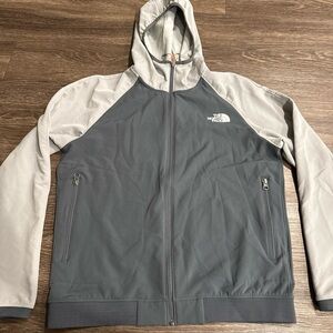 Mens The North Face Tekware Full Zip Fleece Hoodie Top Jacket Coat Size Medium